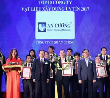 GỖ AN CƯỜNG ĐÓN NHẬN CÙNG LÚC 3 GIẢI THƯỞNG DOANH NGHIỆP VÀ THƯƠNG HIỆU DANH GIÁ