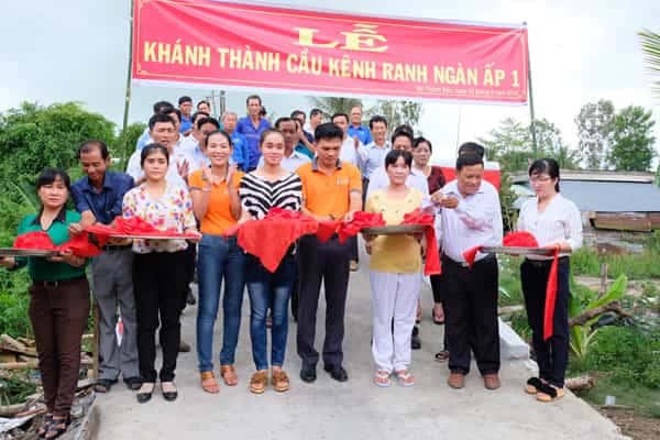 OPENNING CEREMONY OF THE BRIDGE OF KENH RANH NGAN AP 1 – MY THANH BAC COMMUNE, TIEN GIANG