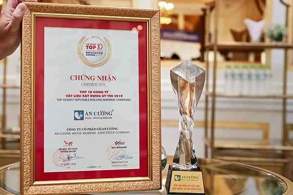 AN CƯỜNG TIẾP TỤC VINH DANH TOP 10 CÔNG TY XÂY DỰNG VẬT LIỆU UY TÍN 2019.