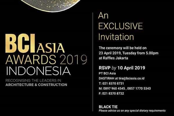 BCI Asia - INTERIOR DESIGN AWARDS 2019