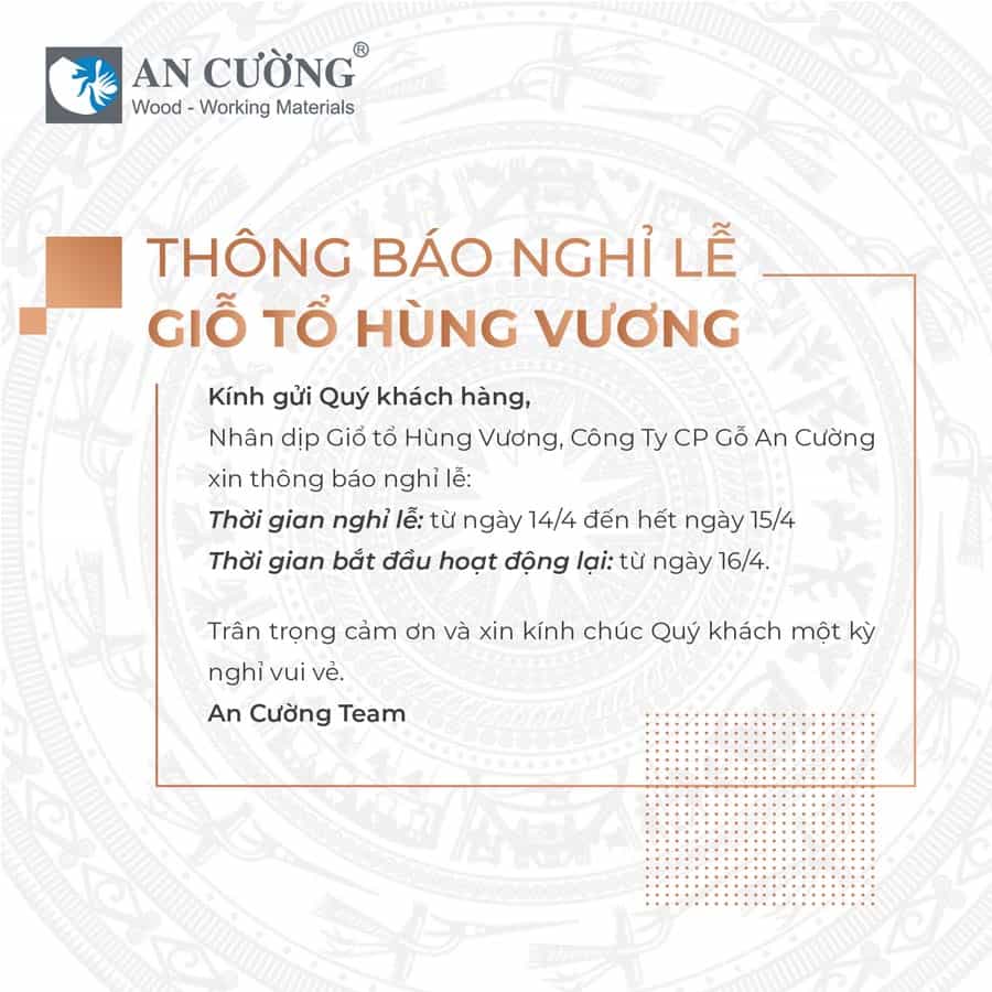 THÔNG BÁO NGHỈ LỄ GIỖ TỔ HÙNG VƯƠNG