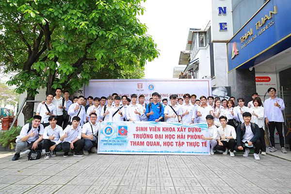 SINH VIÊN KHOA XÂY DỰNG TRƯỜNG ĐẠI HỌC HẢI PHÒNG THAM QUAN , HỌC TẬP THỰC TẾ 