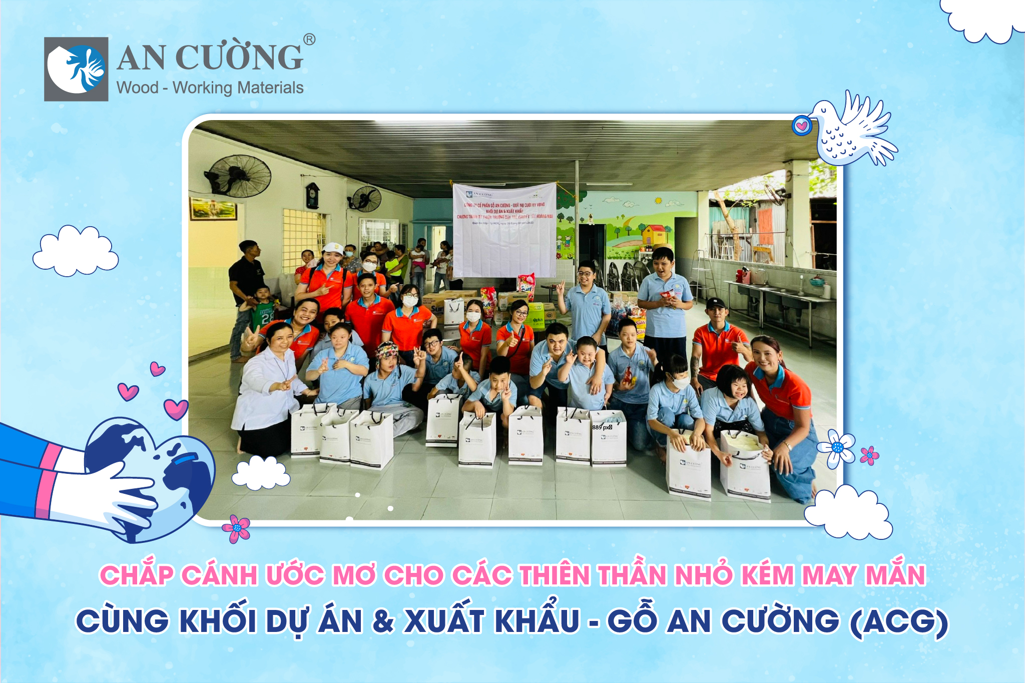 PROJECT & EXPORT TEAM - AN CUONG (ACG) HELP UNFORTUNATE CHILDREN