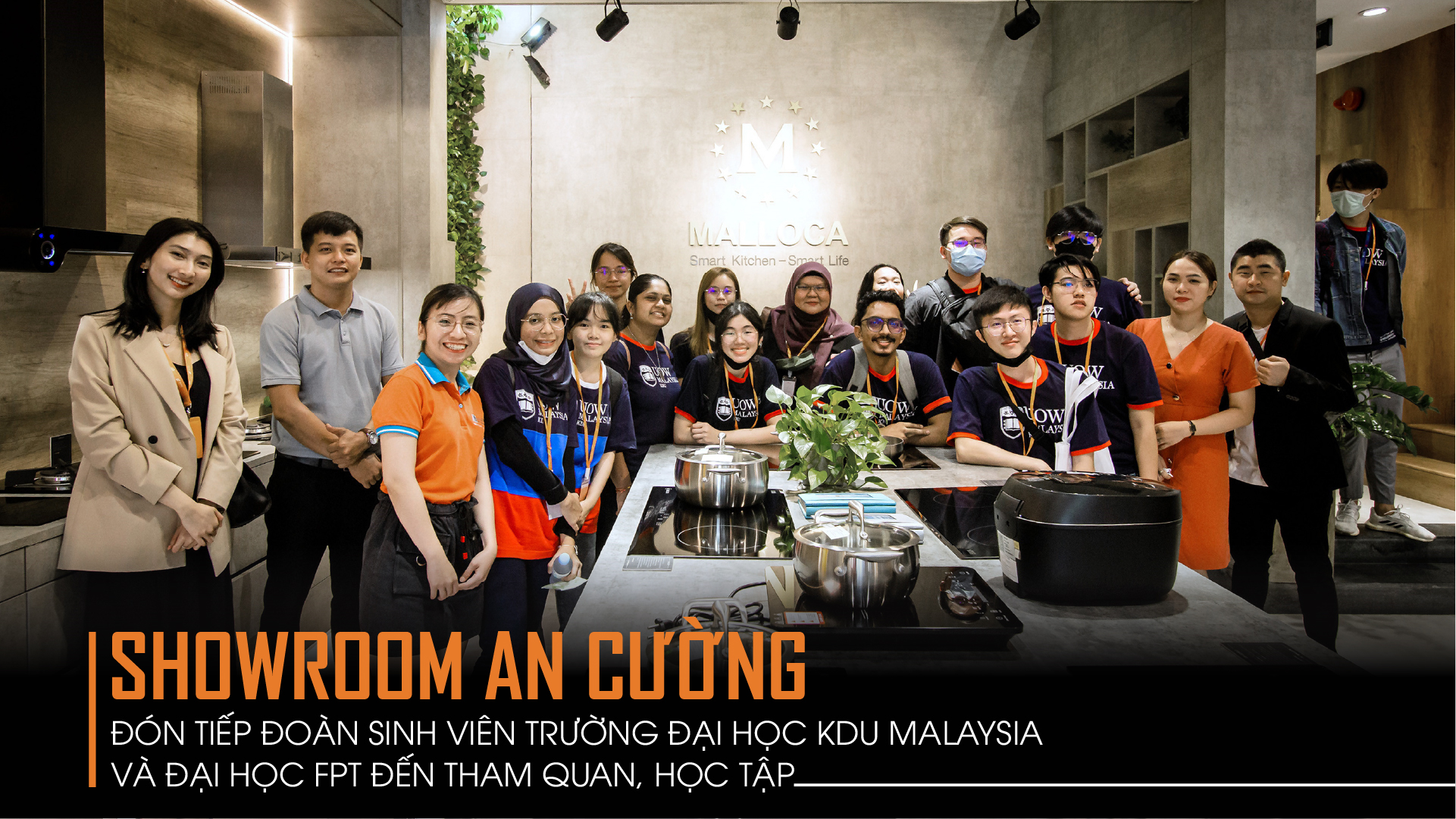 AN CUONG SHOWROOM WELCOME STUDENTS OF KDU UNIVERSITY FROM MALAYSIA TO VISIT AND STUDY