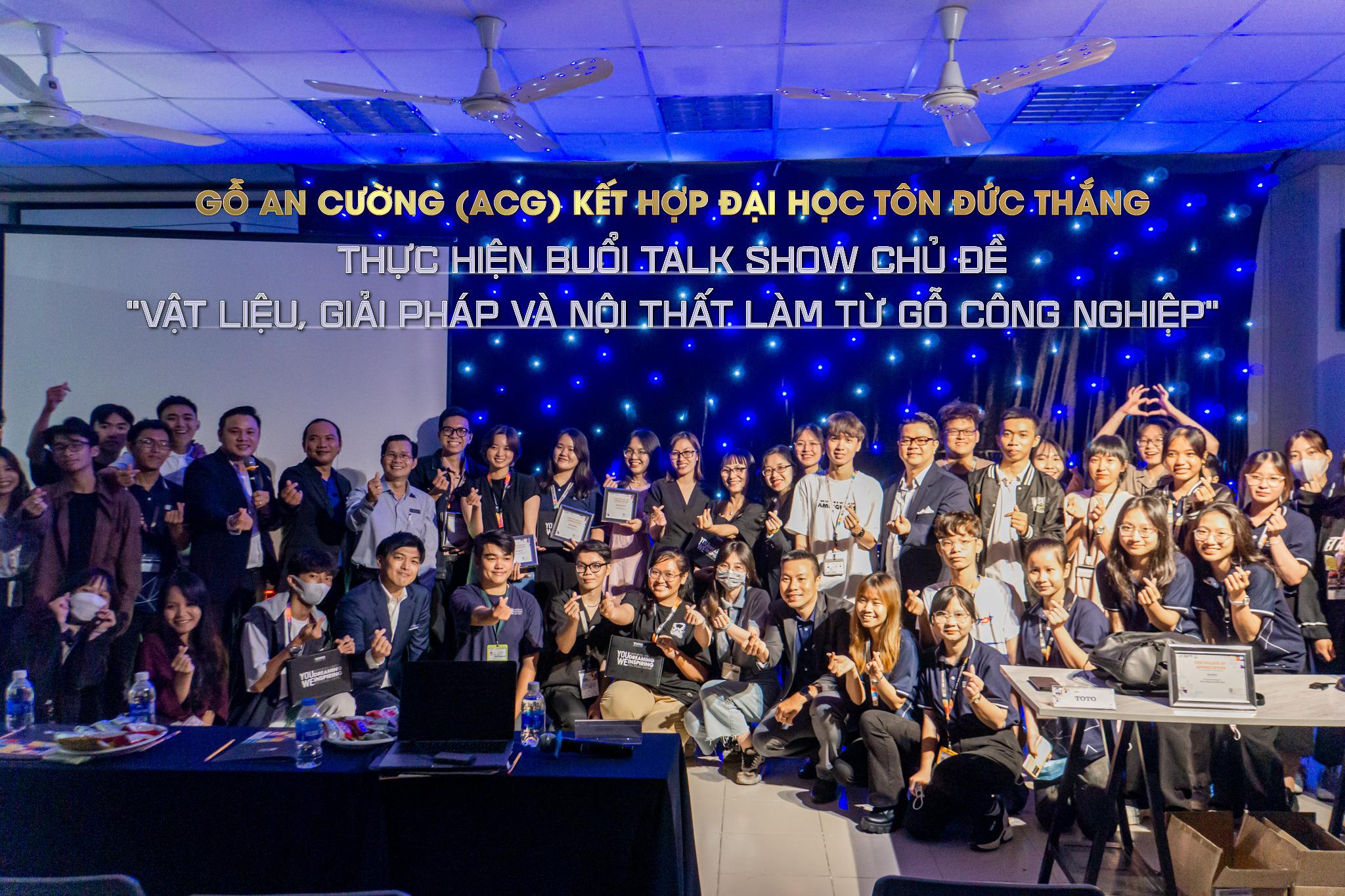 GỖ AN CƯỜNG (ACG) CHIA SẺ CHỦ ĐỀ " VẬT LIỆU, GIẢI PHÁP VÀ NỘI THẤT LÀM TỪ GỖ CÔNG NGHIỆP" TẠI TUẦN LỄ DESIGN WEEK CỦA ĐẠI HỌC TÔN ĐỨC THẮNG