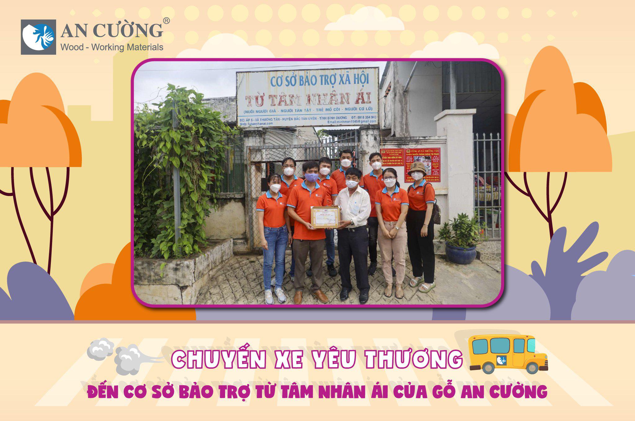 CHUYẾN XE YÊU THƯƠNG ĐẾN CƠ SỞ BẢO TRỢ TỪ TÂM NHÂN ÁI CỦA GỖ AN CƯỜNG (ACG)