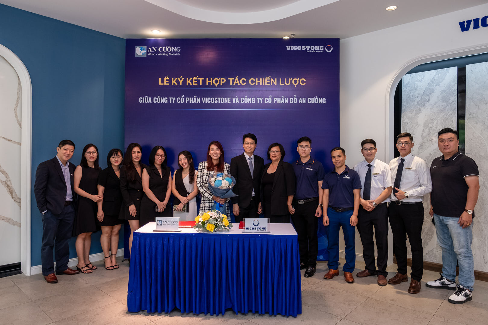 CÔNG TY CỔ PHẦN GỖ AN CƯỜNG KÝ KẾT HỢP TÁC CHIẾN LƯỢC VỚI VICOSTONE