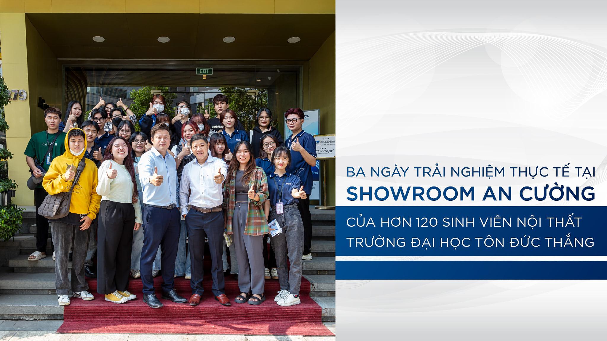 THREE DAYS OF REAL EXPERIENCE AT AN CUONG SHOWROOM BY MORE THAN 120 STUDENT OF TON DUC THANG UNIVERSITY