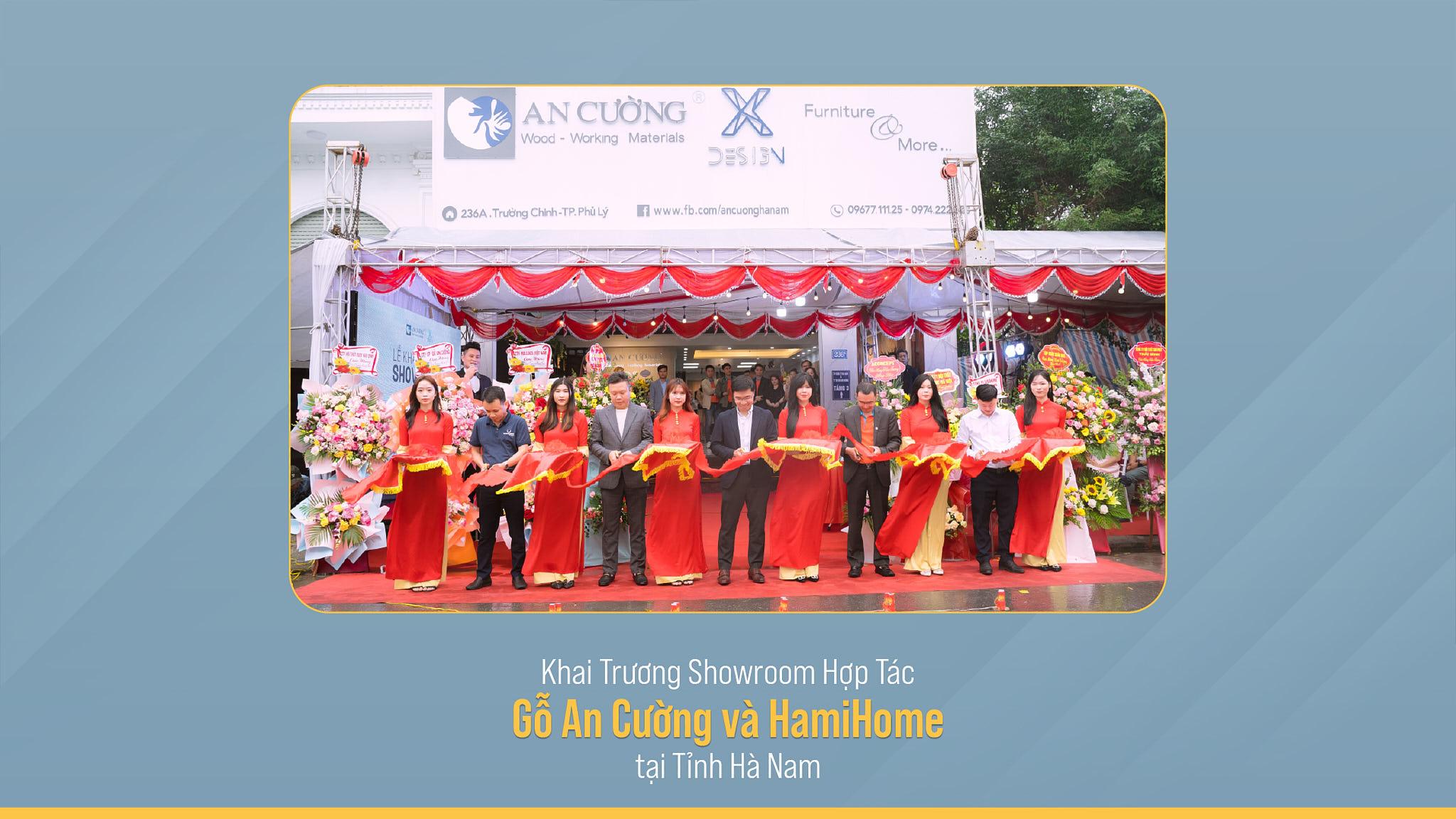GRAND OPENING OF AN CUONG - HAMIHOME WOOD COOPERATION SHOWROOM IN PHU LY CITY, HA NAM PROVINCE