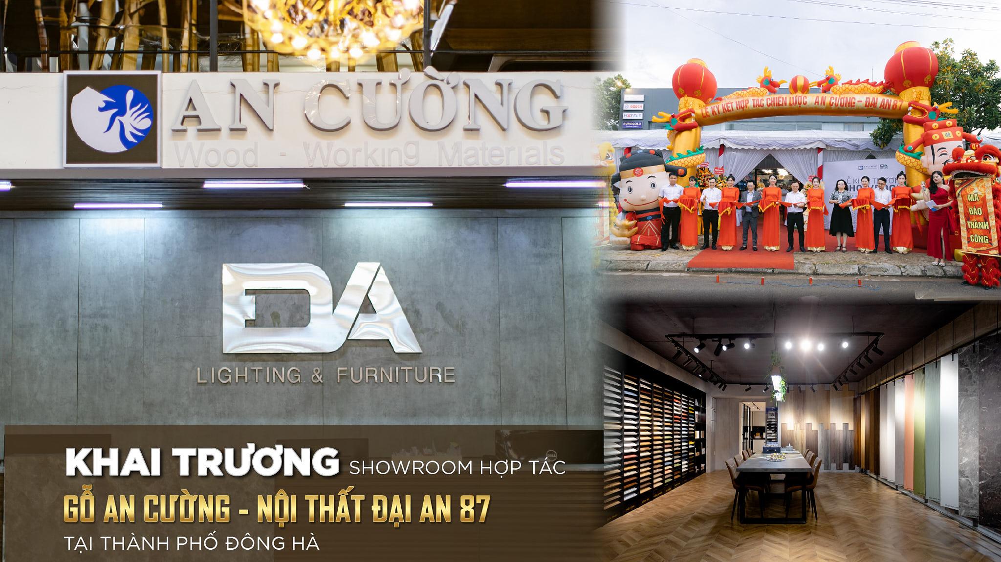 GRAND OPENING OF AN CUONG WOOD AND DAI AN 87 FURNITURE SHOWROOM IN DONG HA CITY