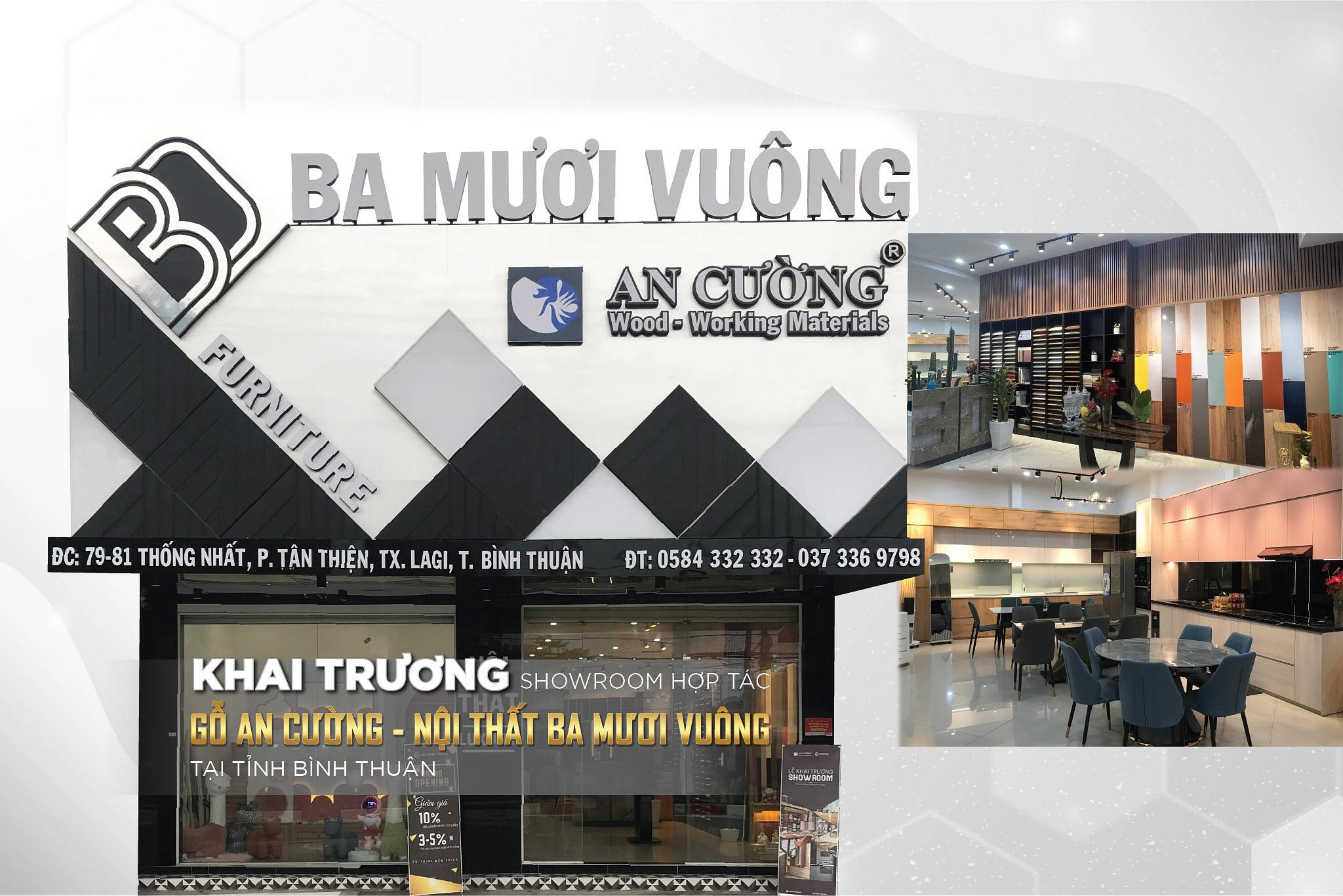 GRAND OPENING OF AN CUONG - BA MUOI VUONG INTERIOR COOPERATION SHOWROOM AT BINH THUAN PROVINCE