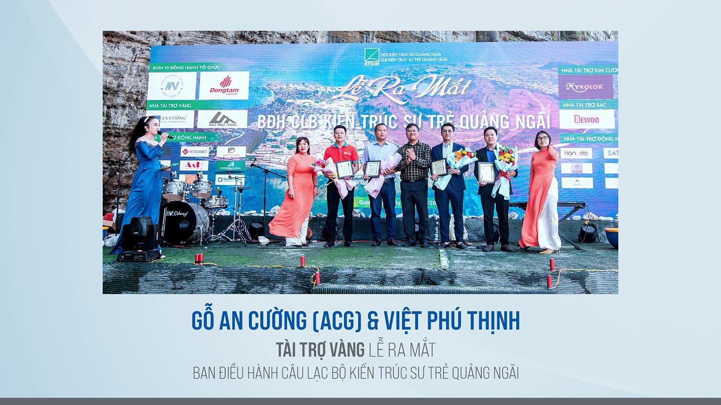 AN CUONG & VIET PHU THINH JOINTLY SPONSOR THE GRAND LAUNCH OF THE YOUNG ARCHITECTS CLUB EXECUTIVE COMMITTEE IN QUANG NGAI
