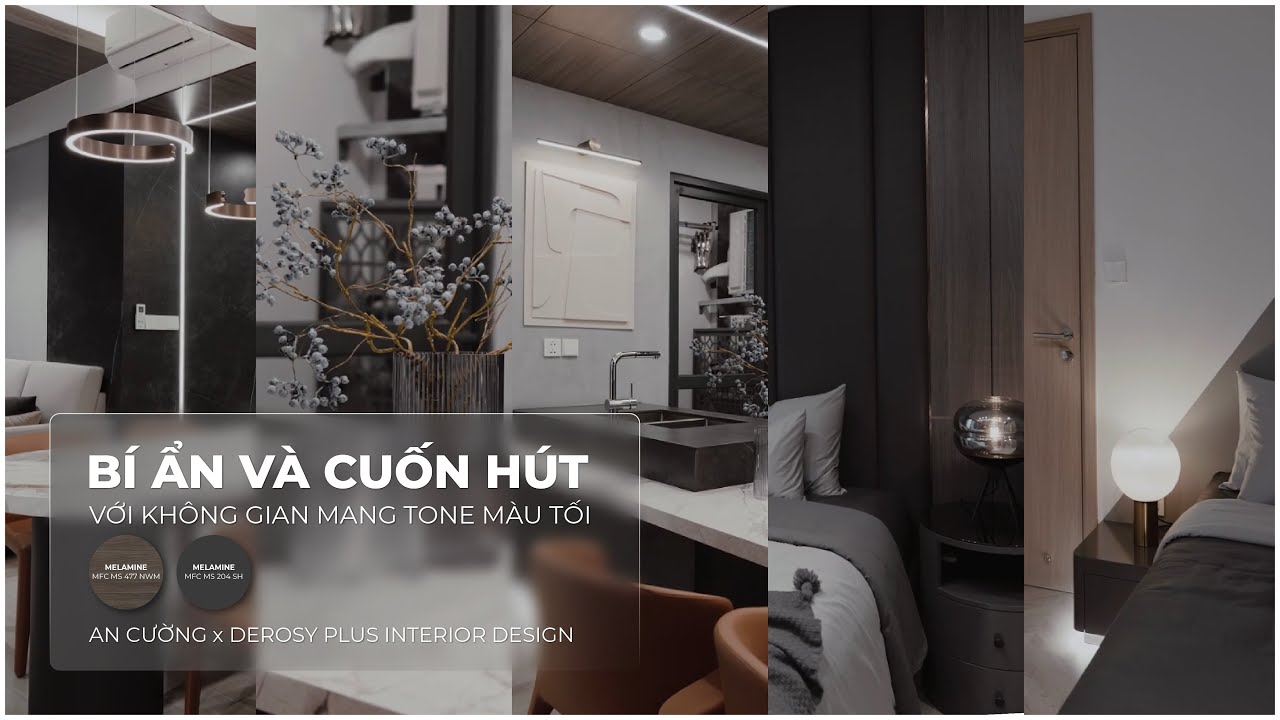 Bí Ẩn Và Cuốn Hút Với Không Gian Mang Tone Màu Tối | Derosy Plus Interior Design