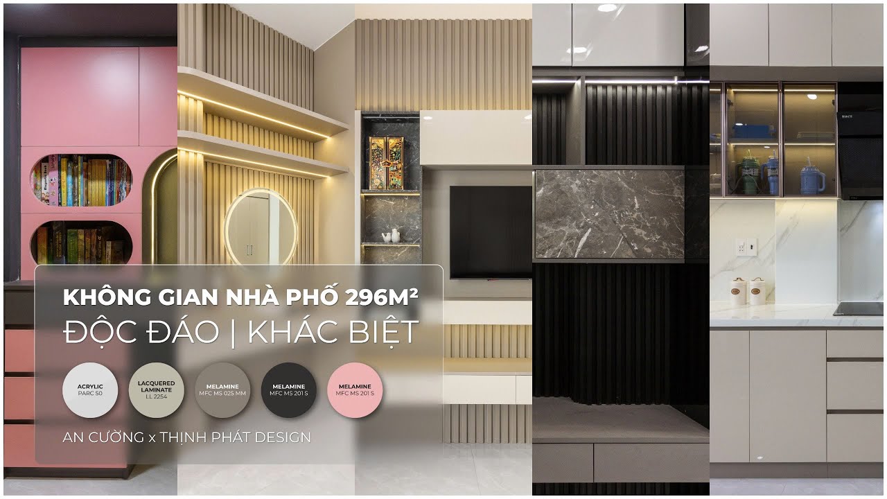 Không Gian Nhà Phố 296m2 Độc Đáo, Khác Biệt | Thịnh Phát Design