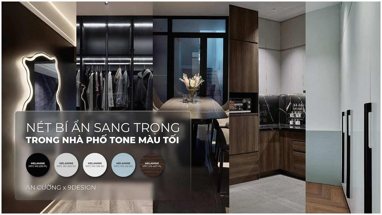 Nhà Phố Tone Trầm Cá Tính Đầy Mê Hoặc | 9Design