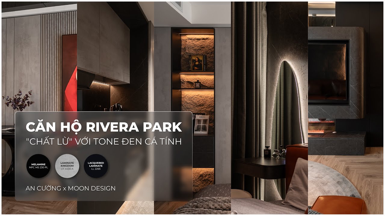 Căn Hộ Rivera Park “Chất Lừ” Với Tone Đen Cá Tính | Moon Design