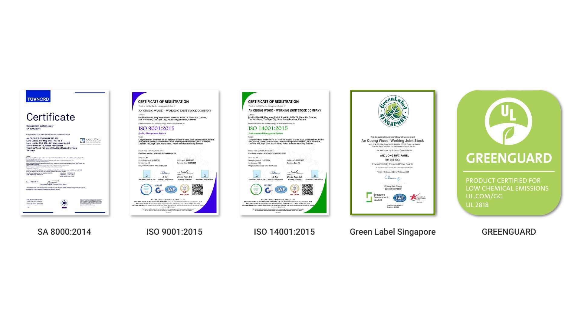 giấy chứng nhận