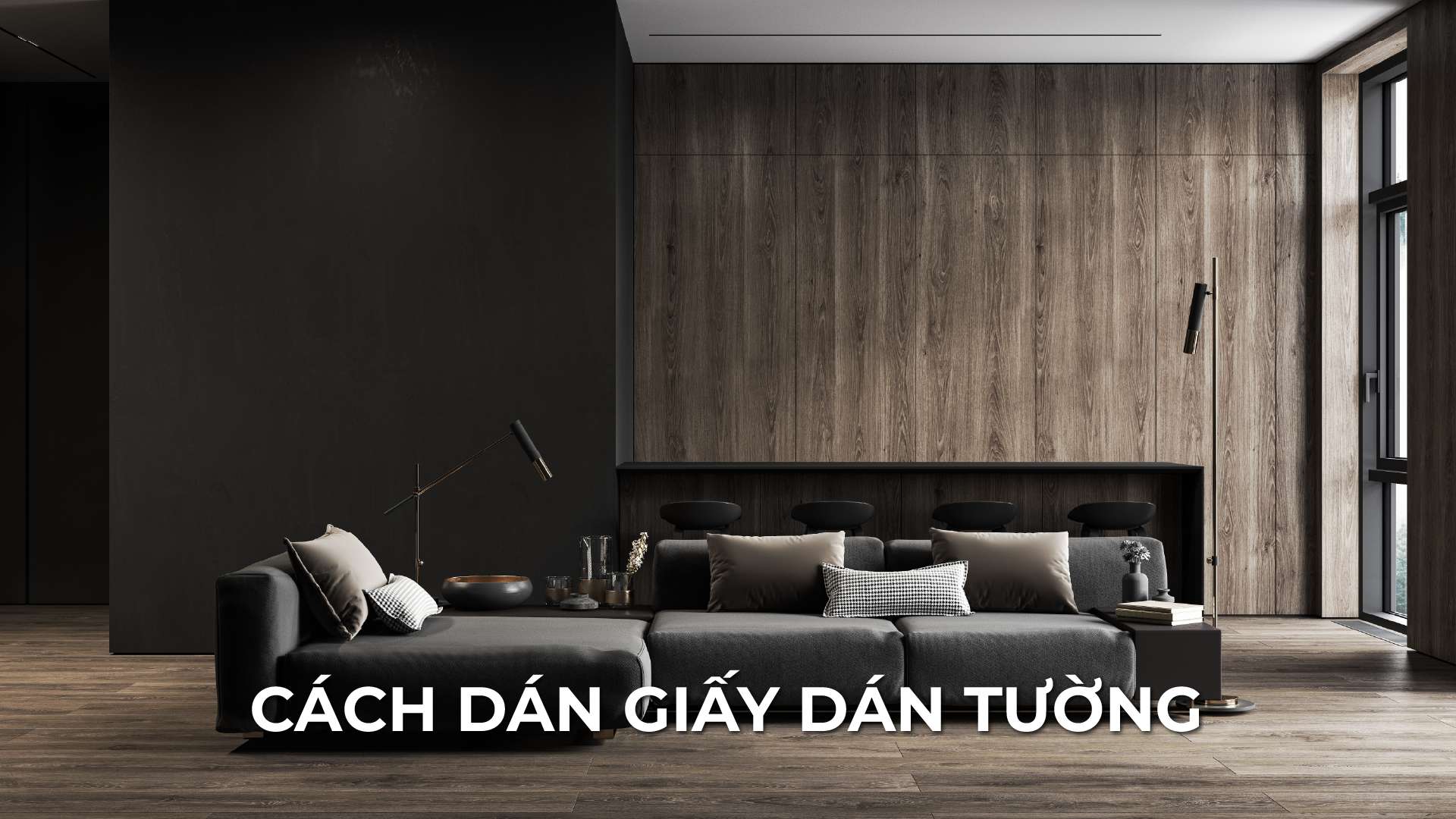 cách dán giấy dán tường