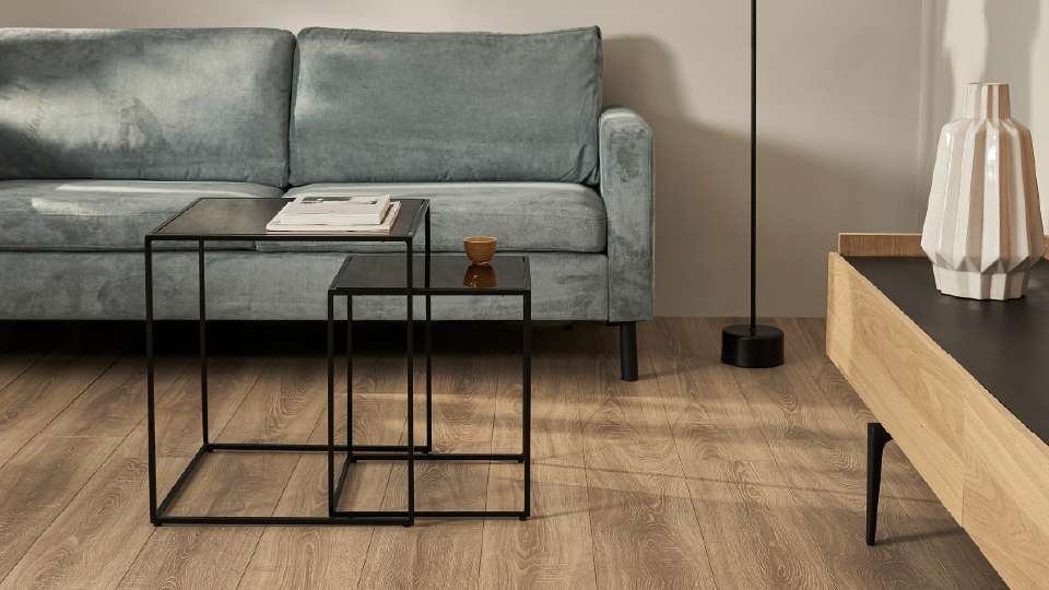 hình ảnh phòng khách sử dụng sàn gỗ