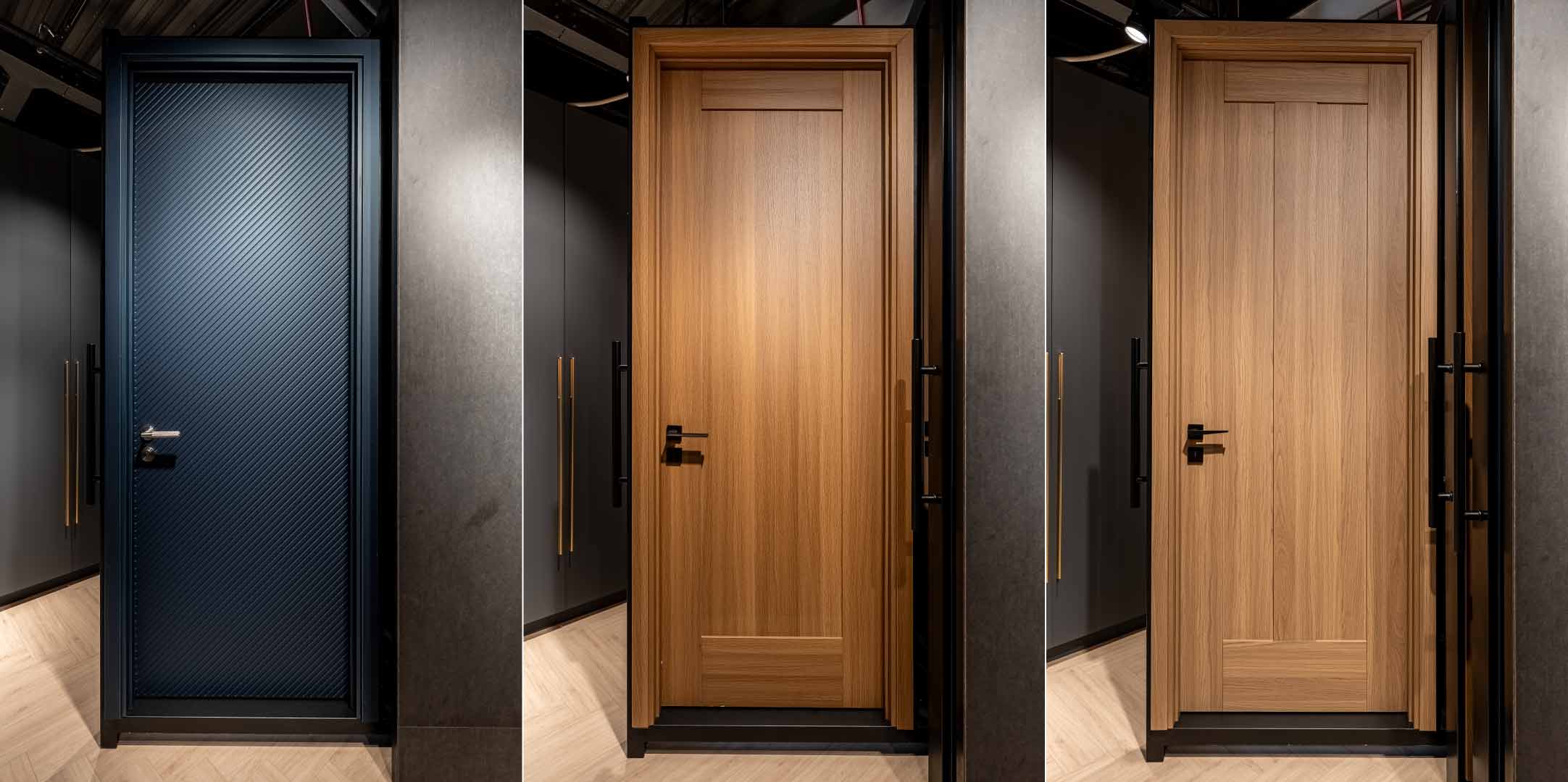 mẫu cửa gỗ công nghiệp tại an cường