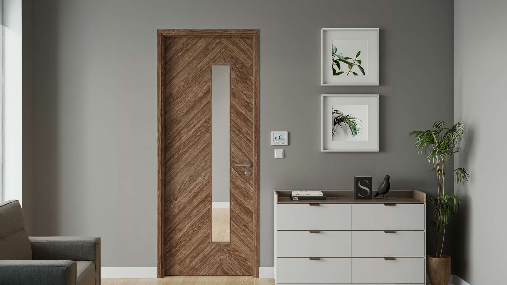 cửa gỗ công nghiệp 1 cánh