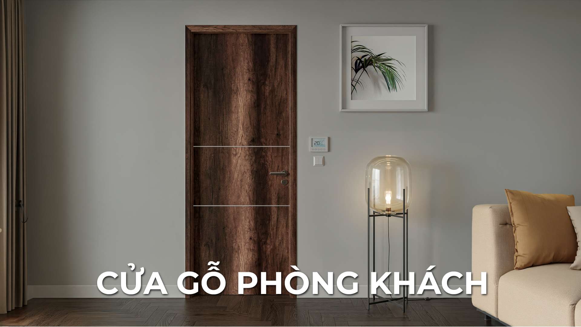 mẫu cửa gỗ phòng khách