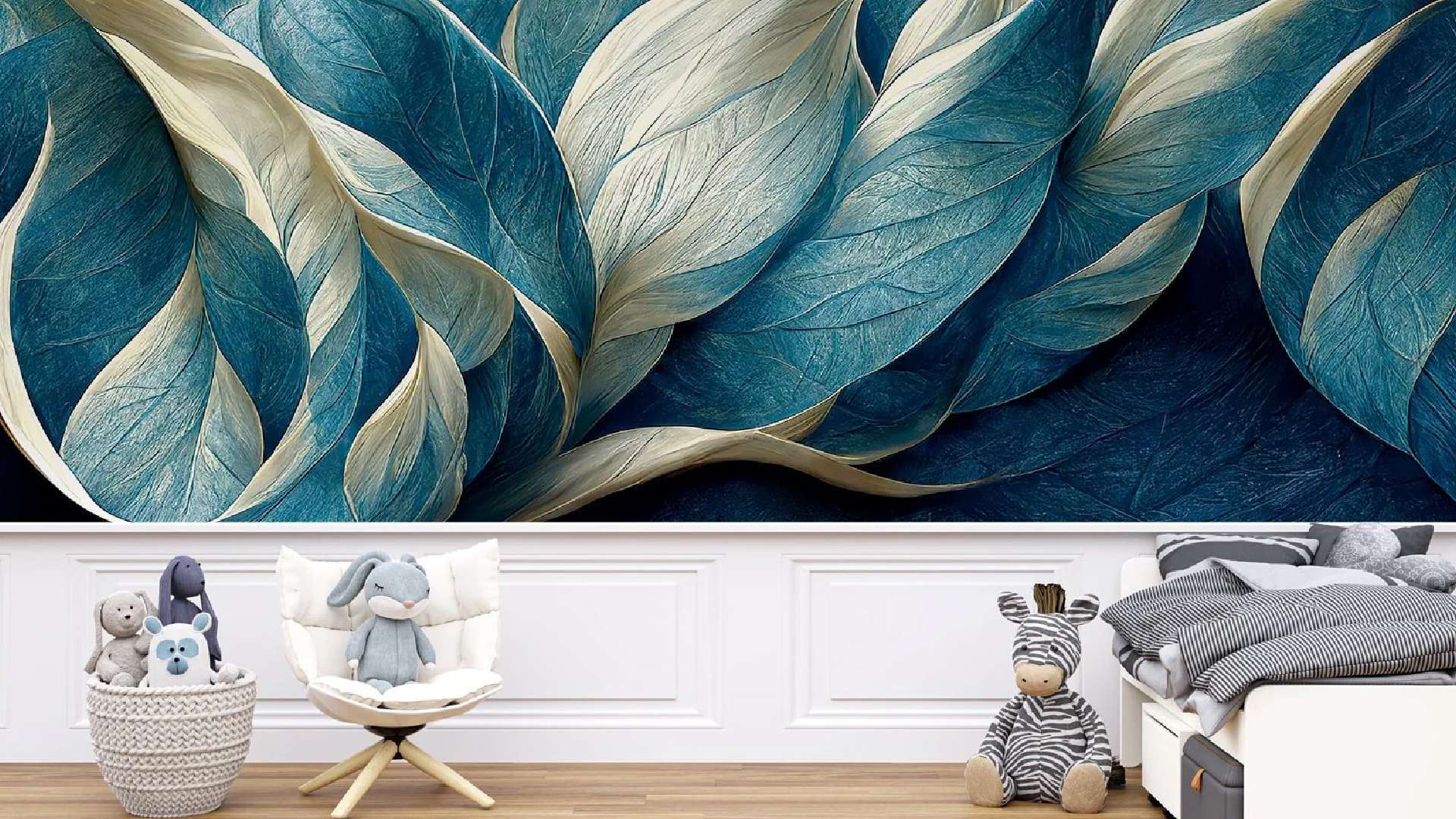 mẫu giấy dán tường phòng khách 3d giả gỗ