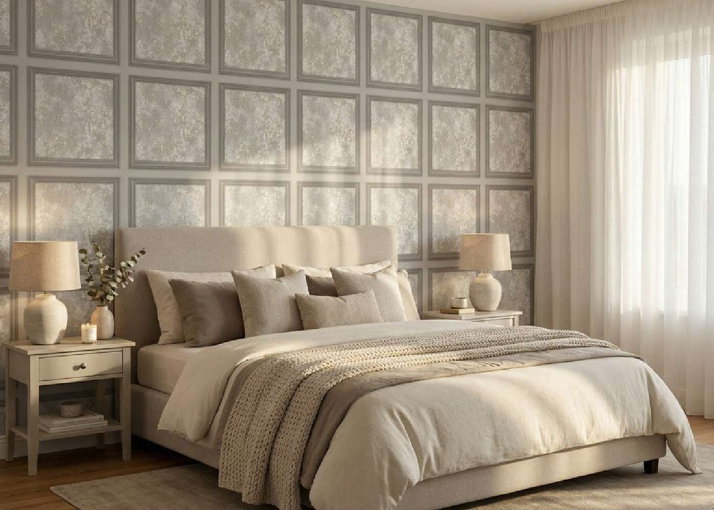 24 mẫu giấy dán tường phòng ngủ đẹp, hiện đại