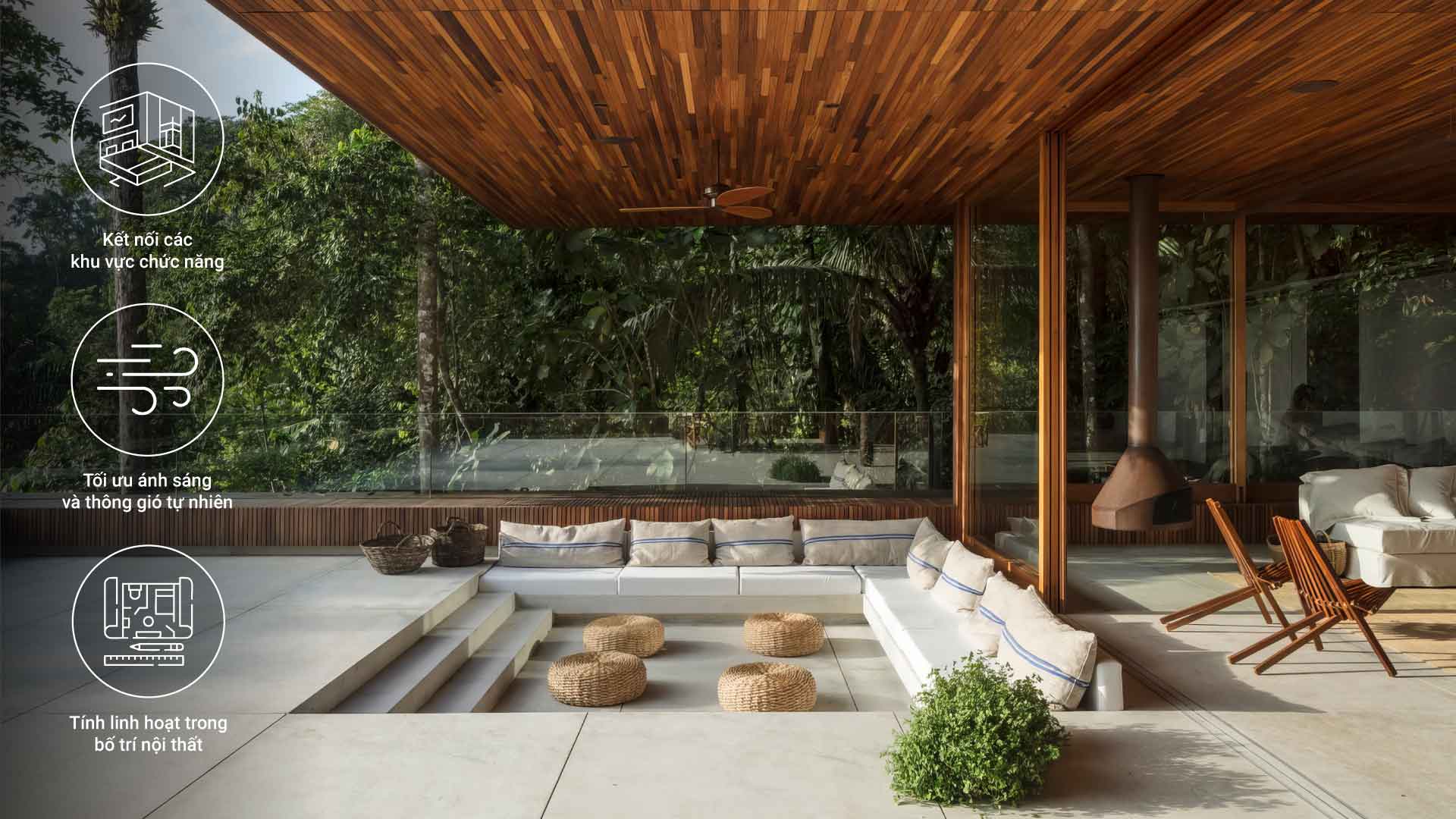 đặc điểm không gian mở