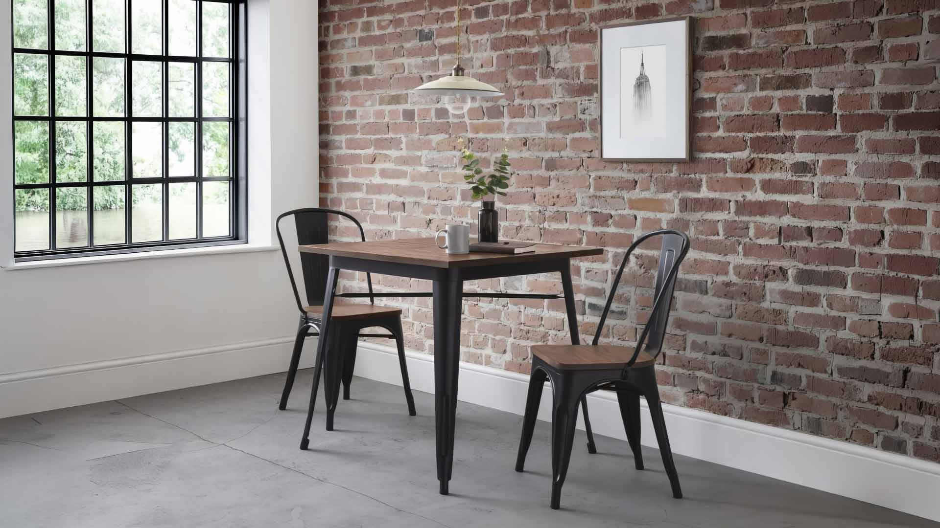 mẫu bộ bàn ăn gỗ công nghiệp 2 ghế