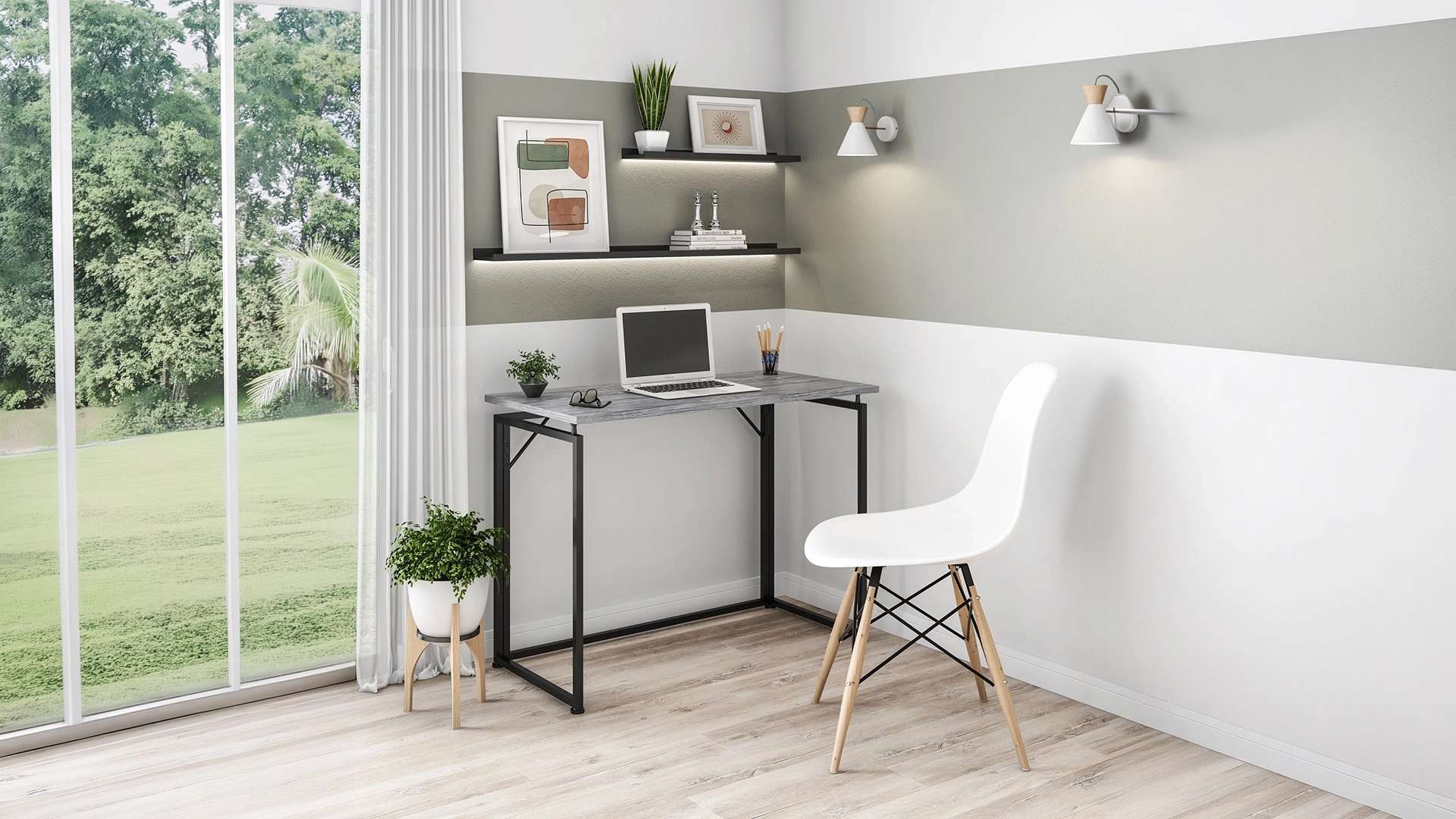 bàn làm việc gấp gọn