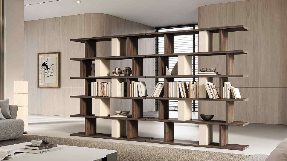 kệ sách bằng gỗ đứng