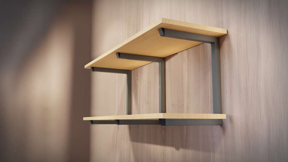 kệ sách treo tường bằng gỗ