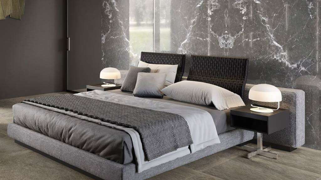 mẫu ốp tường phòng ngủ đá tự nhiên