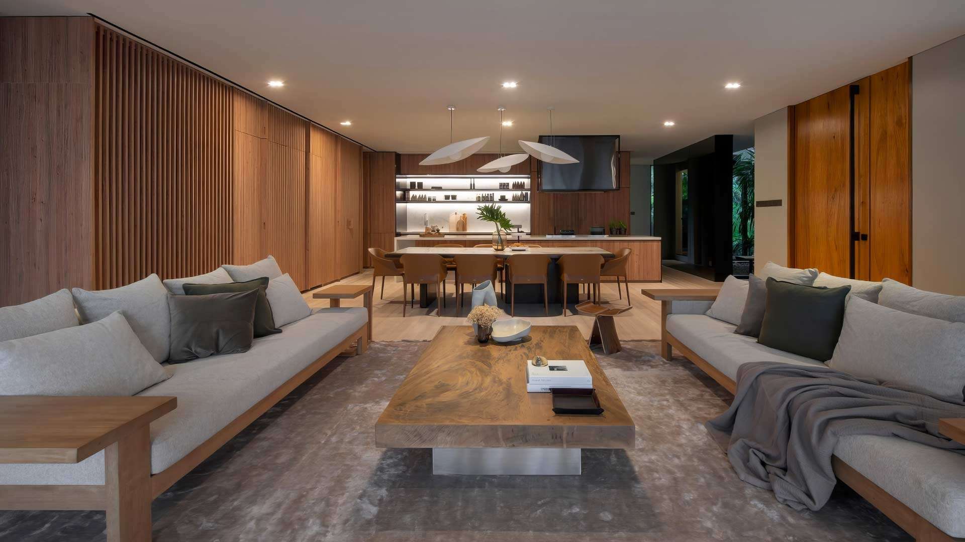 nội thất phòng bếp liên thông phòng khách