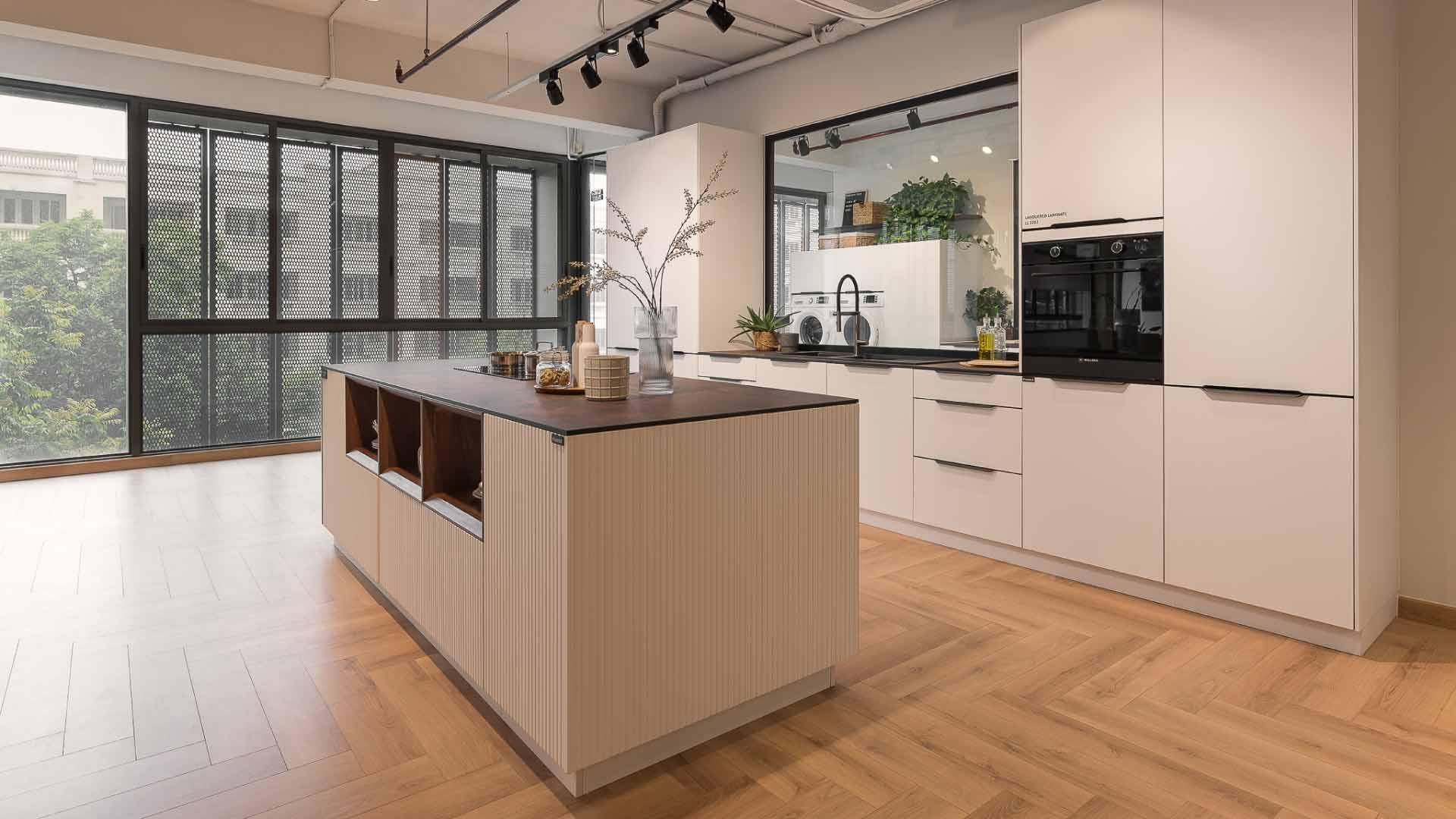 mẫu nội thất bếp có bàn đảo