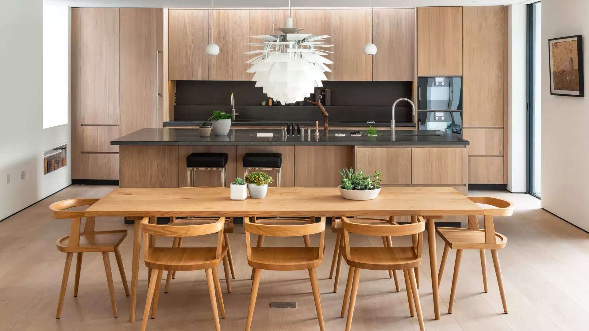 mẫu phòng bếp bắc âu