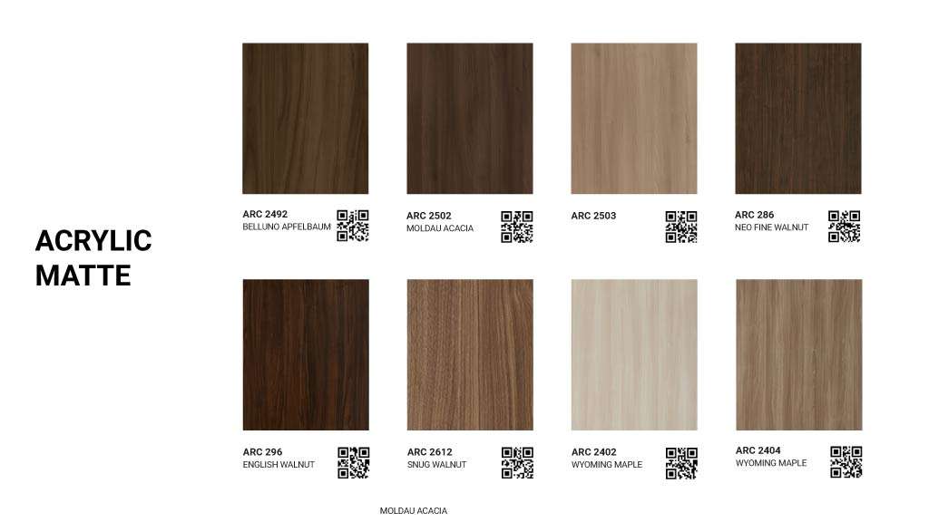 bảng màu acrylic màu matte