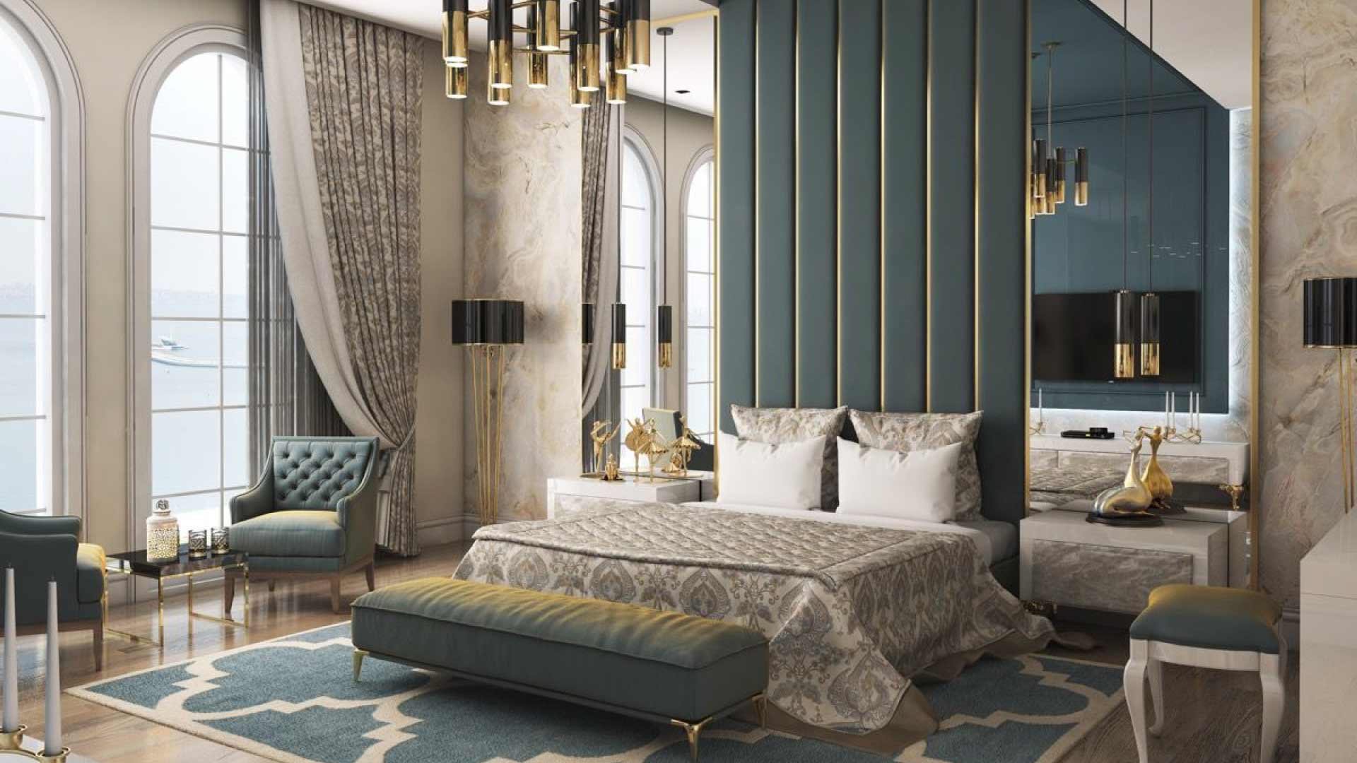 phòng ngủ phong cách nội thất art deco