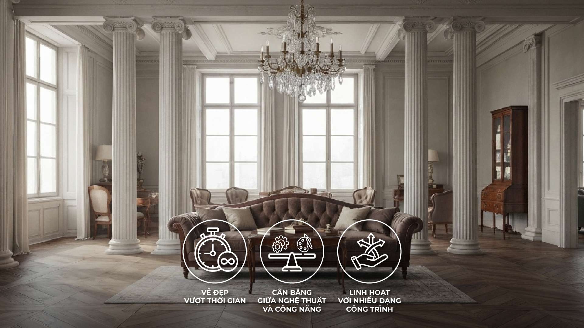ưu điểm của phong cách nội thất tân cổ điển