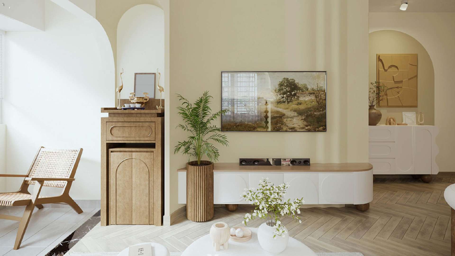 ánh sáng tự nhiên trong phong cách nội thất wabi sabi