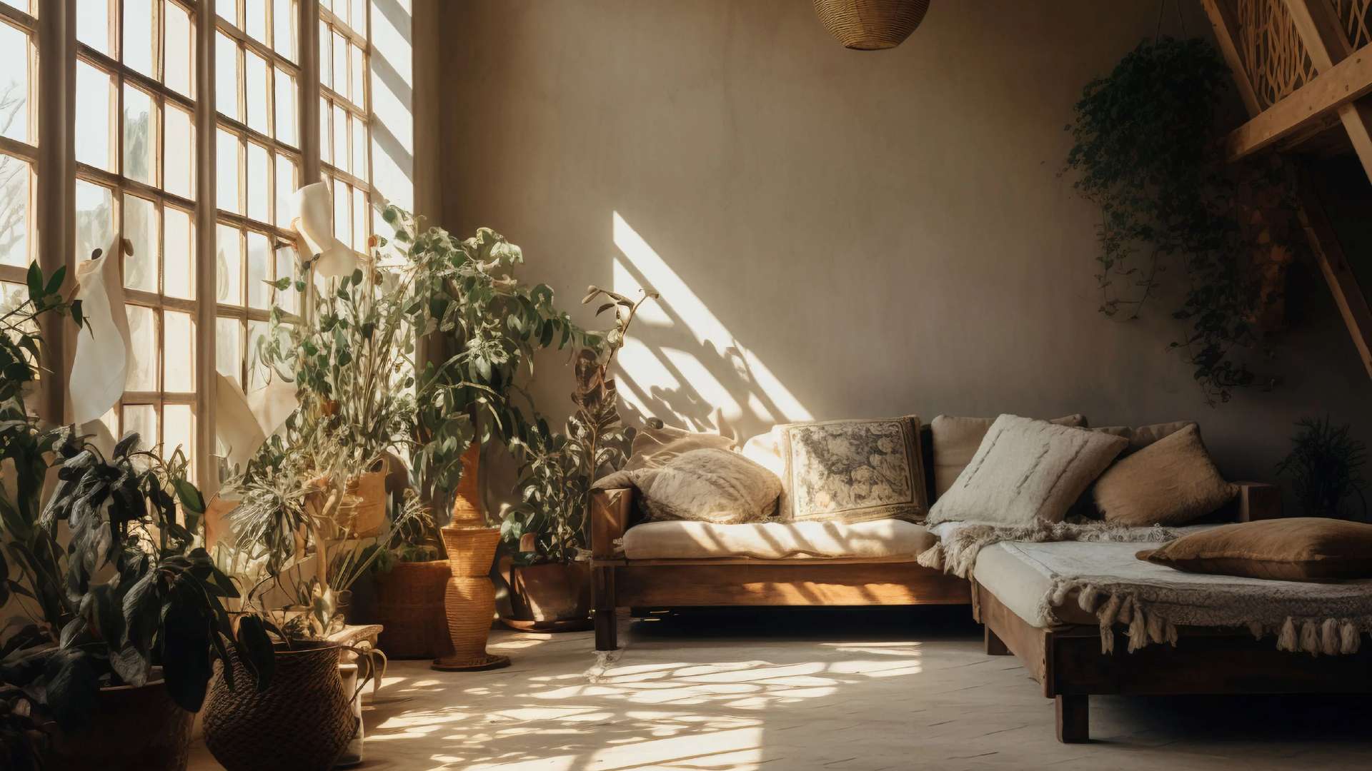 vật liệu tự nhiên trong phong cách nội thất wabi sabi