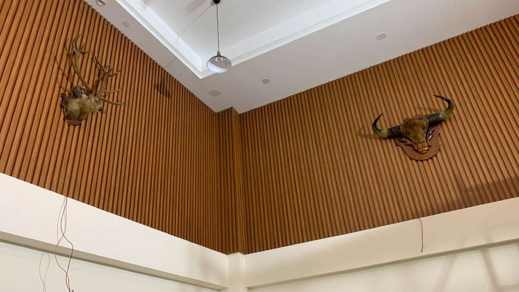 tấm nhựa ốp tường ứng dụng trần nhà