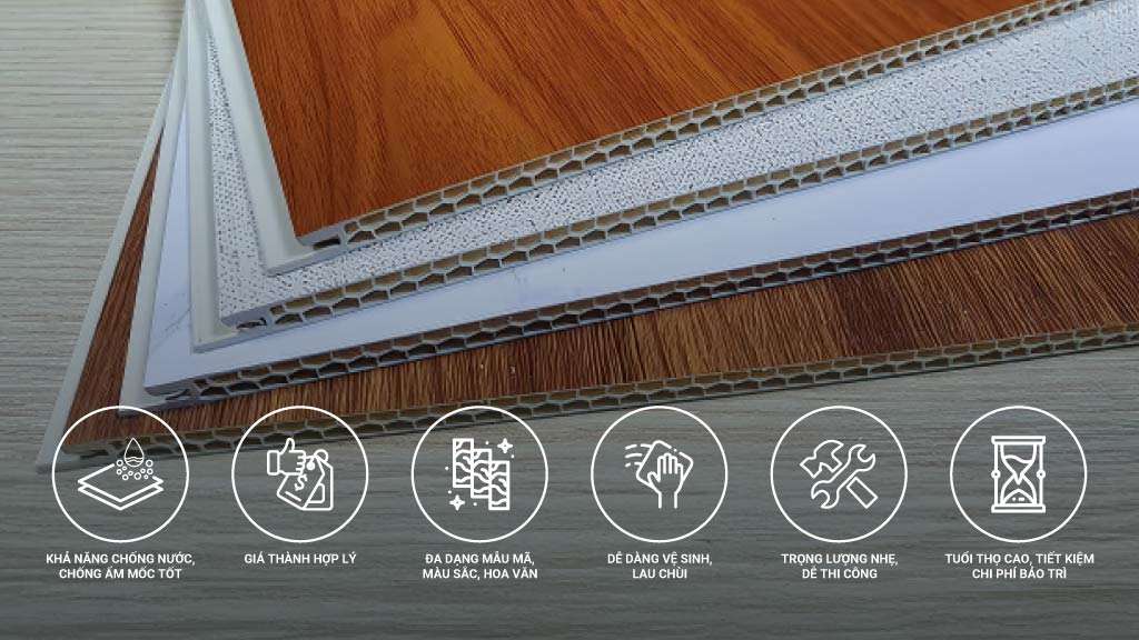 ưu điểm của tấm nhựa ốp tường