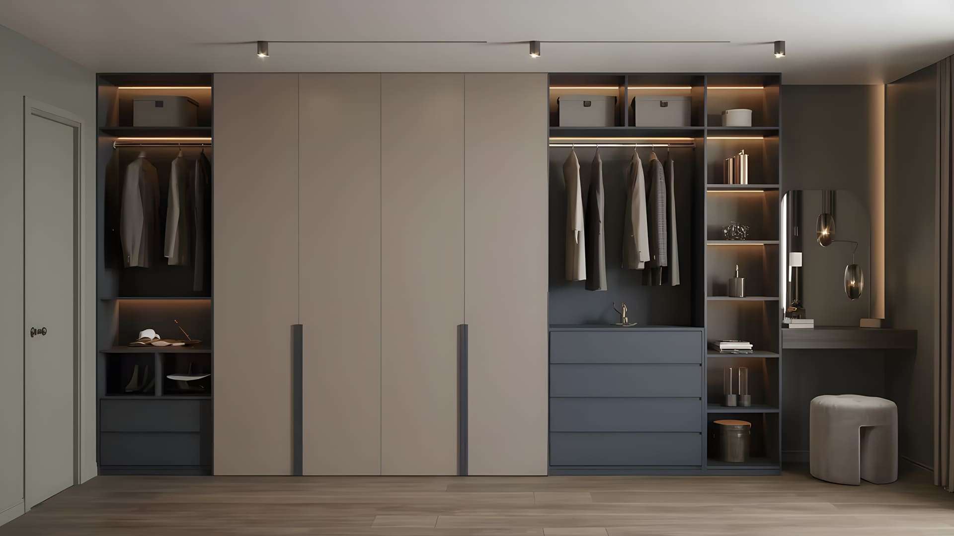 khái niệm tủ quần áo acrylic