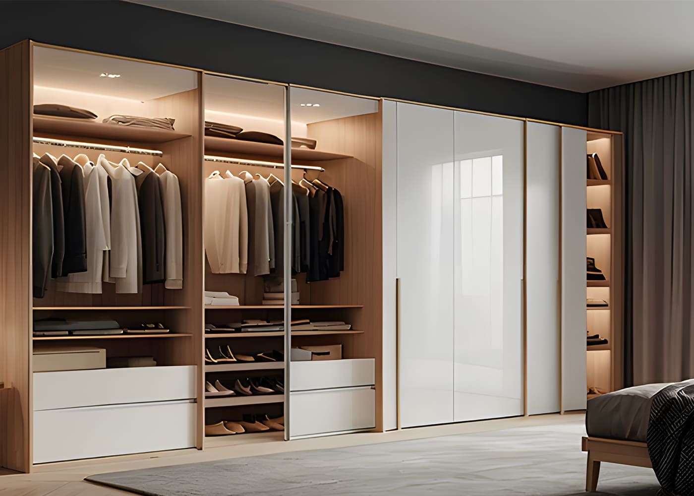 12 mẫu tủ quần áo Acrylic An Cường sang trọng, cao cấp