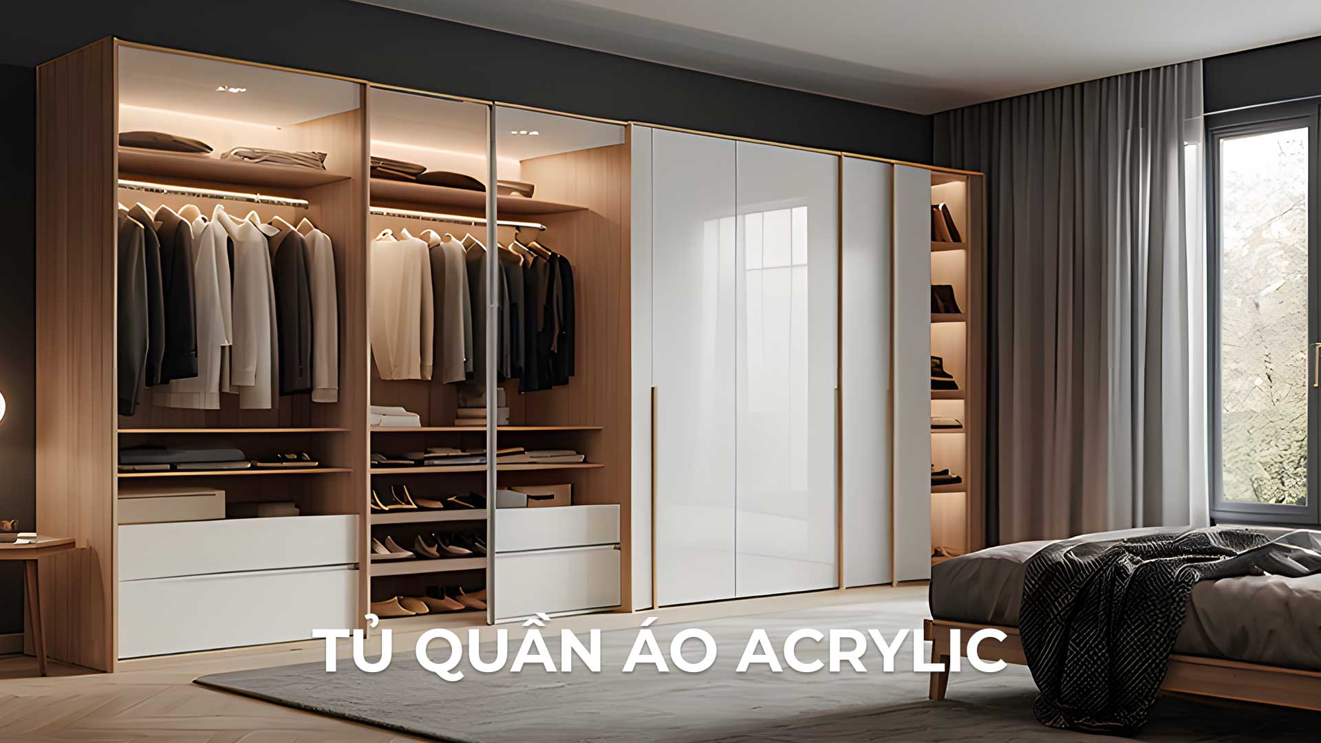 tủ quần áo acrylic