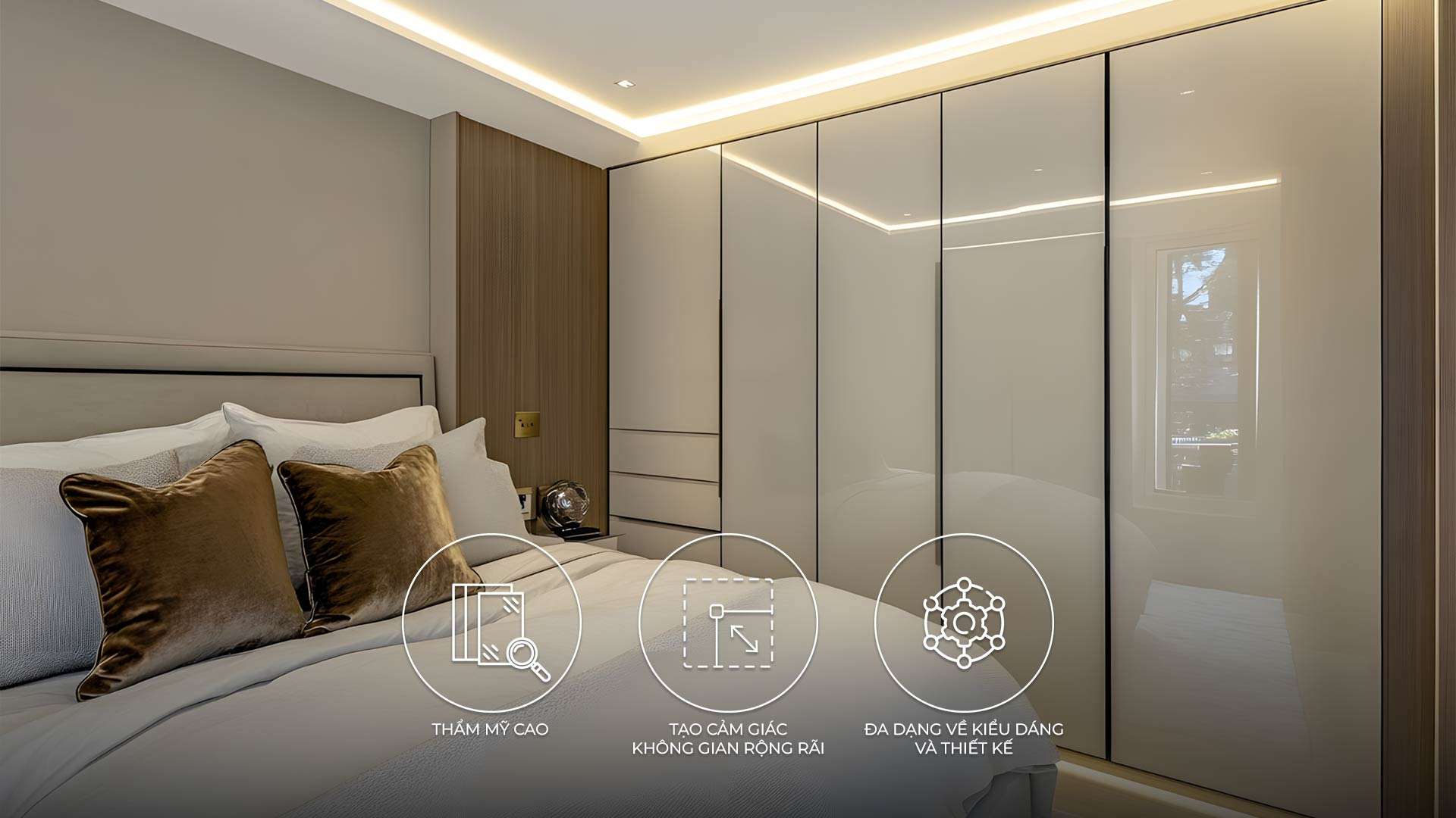 ưu điểm của tủ quần áo acrylic