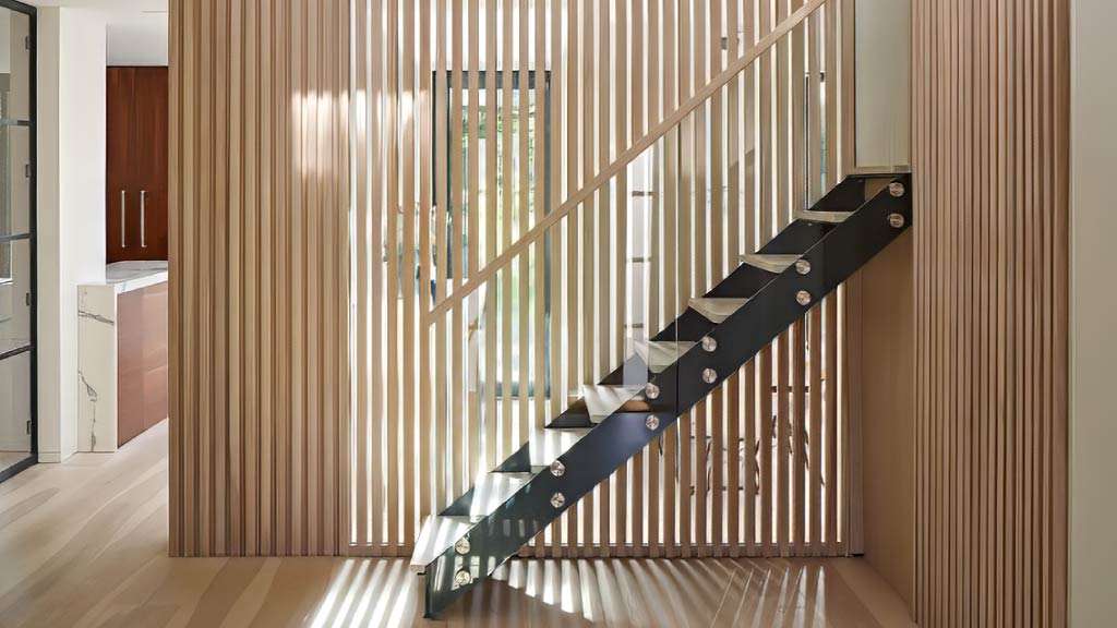 mẫu vách ngăn cầu thang dạng lam sóng