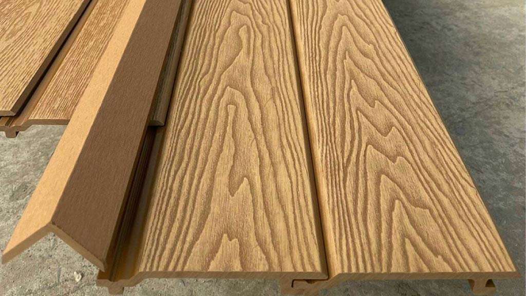 tấm ốp cột gỗ nhựa Composite